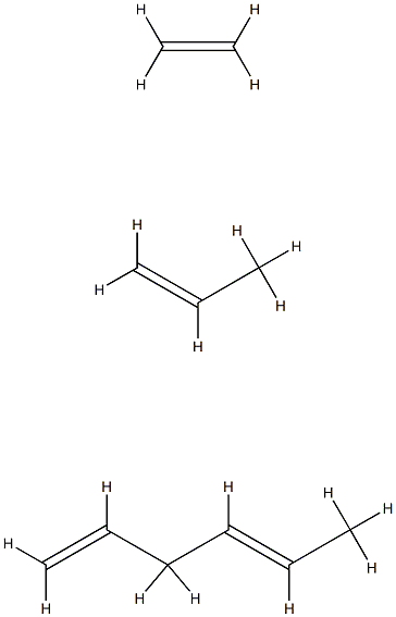 1,4-Hexadiene, polymer with ethene and 1-propene Structure