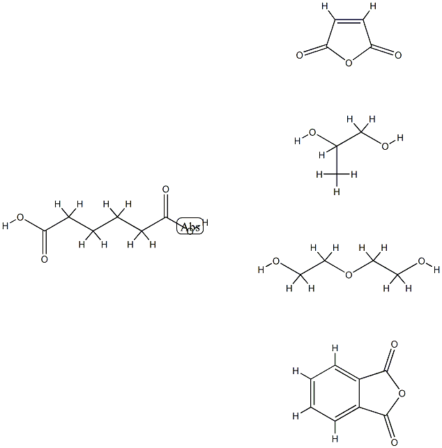 Hexanedioic acid, polymer with 2,5-furandione, 1,3-isobenzofurandione, 2,2-oxybisethanol and 1,2-propanediol|丙二醇与顺丁烯二酸酐、邻苯二甲酸酐、己二酸和3-氧杂-1,5-戊二醇的聚合物