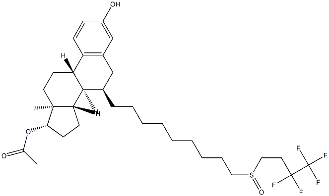 (7a,17b)-7-7-[9-[(4,4,5,5,5-Pentafluoropentyl)sulfinyl]nonyl]-estra-1,3,5(10)-triene-3,17-diol 17-acetate|(7A,17B)- 7-[9-[(4,4,5,5,5-五氟戊基)亚磺酰]壬基]雌甾-1,3,5(10)-三烯-3,17-二醇 17-醋酸酯