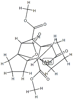 2,3,4,5,7,8-Hexahydro-2,13-dioxo-8a,5-(epoxymethano)-3,5a-methano-3a,8b-propano-6H-indeno[4,5-b]furan-4,14-dicarboxylic acid dimethyl ester Structure