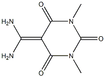 2,4,6(1H,3H,5H)-Pyrimidinetrione,5-(diaminomethylene)-1,3-dimethyl-(9CI) Structure