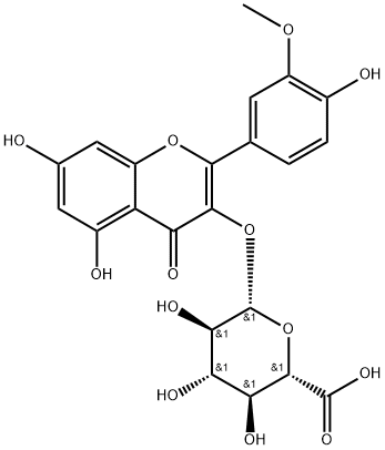 Isorhamnetin 3-glucuronide Struktur