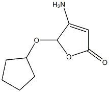 2(5H)-Furanone,4-amino-5-(cyclopentyloxy)-(9CI) Structure