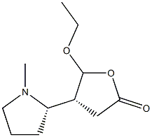 2(3H)-Furanone,5-ethoxydihydro-4-[(2R)-1-methyl-2-pyrrolidinyl]-,(4S)-rel-(9CI)|