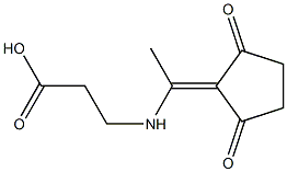 ba-Alanine, N-[1-(2,5-dioxocyclopentylidene)ethyl]- (9CI) Structure