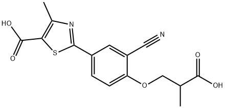 非布索坦代谢物67M-4, 407582-49-4, 结构式
