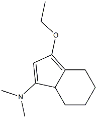 4H-Inden-1-amine,3-ethoxy-5,6,7,7a-tetrahydro-N,N-dimethyl-(9CI) Structure