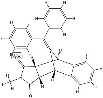 (3aα,9aα)-10-(Diphenylmethylene)-3a,4,9,9a-tetrahydro-2-methyl-4α,9α-methano-1H-benz[f]isoindole-1,3(2H)-dione Structure