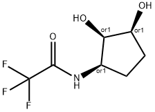 Acetamide, N-[(1R,2R,3S)-2,3-dihydroxycyclopentyl]-2,2,2-trifluoro-, rel- (9CI) Structure