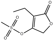 2(5H)-Furanone,3-ethyl-4-[(methylsulfonyl)oxy]-(9CI) Structure