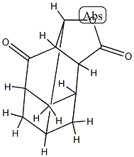 3,3a,5,6,7,7a-Hexahydro-5,3,7-[1,2,3]propanetriylbenzofuran-2,4-dione Structure
