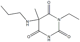 2,4,6(1H,3H,5H)-Pyrimidinetrione,1-ethyl-5-methyl-5-(propylamino)-(9CI)|