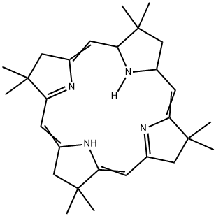 3,7,8,12,13,17-Hexahydro-2,2,7,7,12,12,17,17-octamethyl-2H,21H-porphyrin Structure