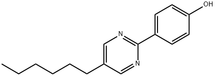 5-Hexyl-2-(4-hydroxyphenyl)-pyr Structure