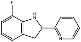1H-Indole,7-fluoro-2,3-dihydro-2-(2-pyridinyl)-(9CI) Structure