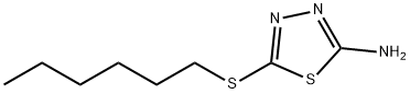 5-(hexylsulfanyl)-1,3,4-thiadiazol-2-amine Structure