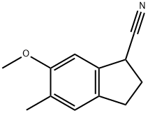 1H-Indene-1-carbonitrile,2,3-dihydro-6-methoxy-5-methyl-(9CI) Structure