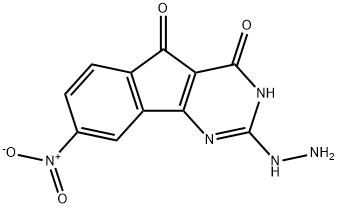 1H-Indeno1,2-dpyrimidine-2,4,5(3H)-trione, 8-nitro-, 2-hydrazone|