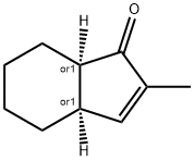 1H-Inden-1-one, 3a,4,5,6,7,7a-hexahydro-2-methyl-, (3aR,7aR)-rel- (9CI) Structure