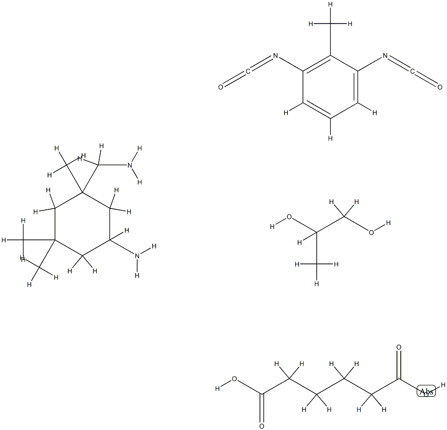 Hexanedioic acid, polymer with 5-amino-1,3,3-trimethylcyclohexanemethanamine, 1,3-diisocyanatomethylbenzene and 1,2-propanediol|