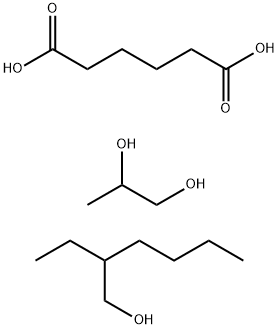 Hexanedioic acid, polymer with 1,2-propanediol, 2-ethylhexyl ester Structure