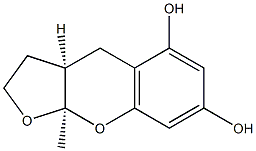 4H-Furo[2,3-b][1]benzopyran-5,7-diol,2,3,3a,9a-tetrahydro-9a-methyl-,(3aR,9aR)-rel-(9CI)|