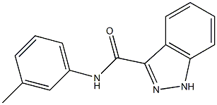 1H-Indazole-3-carboxamide,N-(3-methylphenyl)-(9CI) Structure