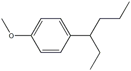 1-(hexan-3-yl)-4-methoxybenzene 结构式