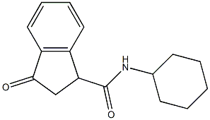 1H-Indene-1-carboxamide,N-cyclohexyl-2,3-dihydro-3-oxo-(9CI) Structure