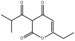 4-Heptenoicacid,5-hydroxy-2-isobutyryl-3-oxo-,delta-lactone(5CI) Structure