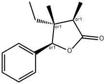 2(3H)-Furanone,4-ethyldihydro-3,4-dimethyl-5-phenyl-,(3R,4R,5R)-rel-(9CI)|