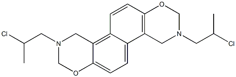 2,3,4,8,9,10-Hexahydro-3,9-bis(2-chloropropyl)naphtho[1,2-e:5,6-e']bis[1,3]oxazine Structure