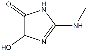 4H-Imidazol-4-one,1,5-dihydro-5-hydroxy-2-(methylamino)-(9CI) Structure