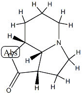 2H-Furo[2,3,4-hi]indolizin-2-one,octahydro-,(2aR,8aS,8bS)-rel-(9CI) Structure