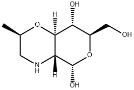 2H,5H-Pyrano[4,3-b]-1,4-oxazine-5,8-diol, hexahydro-7-(hydroxymethyl)-2-methyl-, [2R-(2alpha,4aalpha,5ba,7alpha,8ba,8aba)]- (9CI)|