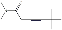 3-Hexynamide,N,N,5,5-tetramethyl-(9CI) Structure