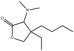 2(3H)-Furanone,4-butyl-3-(dimethylamino)-4-ethyldihydro-(9CI) Structure