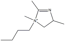 1H-Imidazolium,1-butyl-4,5-dihydro-1,2,4-trimethyl-(9CI) Structure