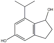 1H-Indene-1,5-diol,2,3-dihydro-7-(1-methylethyl)-(9CI) Structure