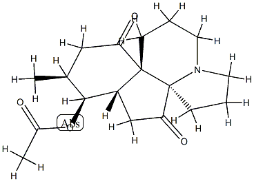 Acetic acid 5,13-dioxoserratinan-8α-yl ester Structure