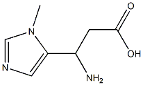 1H-Imidazole-5-propanoicacid,beta-amino-1-methyl-(9CI) Structure