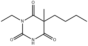 2,4,6(1H,3H,5H)-Pyrimidinetrione,5-butyl-1-ethyl-5-methyl-(9CI) Structure