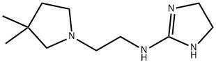 1H-Imidazol-2-amine,N-[2-(3,3-dimethyl-1-pyrrolidinyl)ethyl]-4,5-dihydro-(9CI) Structure