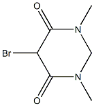 4,6(1H,5H)-Pyrimidinedione,5-bromodihydro-1,3-dimethyl-(9CI) Structure