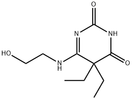 2,4(3H,5H)-Pyrimidinedione,5,5-diethyl-6-[(2-hydroxyethyl)amino]-(9CI)|