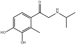 Acetophenone, 3,4-dihydroxy-2-(isopropylamino)-2-methyl- (8CI) Structure