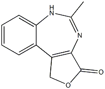 3H-Furo[3,4-d][1,3]benzodiazepin-3-one,1,4-dihydro-5-methyl-(8CI) Structure