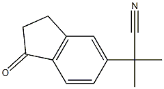 1H-Indene-5-acetonitrile,2,3-dihydro--alpha-,-alpha--dimethyl-1-oxo-(9CI) Structure