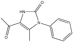 2H-Imidazol-2-one,4-acetyl-1,3-dihydro-5-methyl-1-phenyl-(9CI) Structure