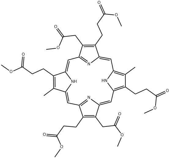 HEXACARBOXYLPORPHYRIN I HEXAMETHYL ESTER Structure
